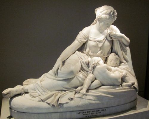 Latona and Her Children Diana and Apollo by William Rinehart 1870