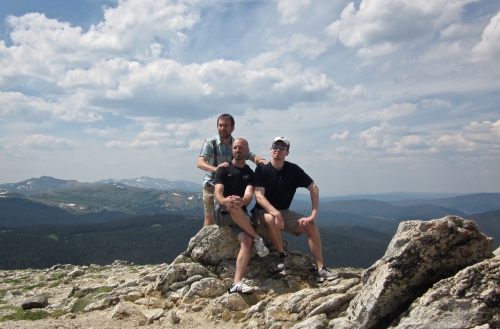 guys on the peak at alpine visitor centre